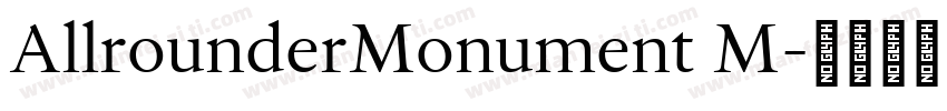 AllrounderMonument M字体转换